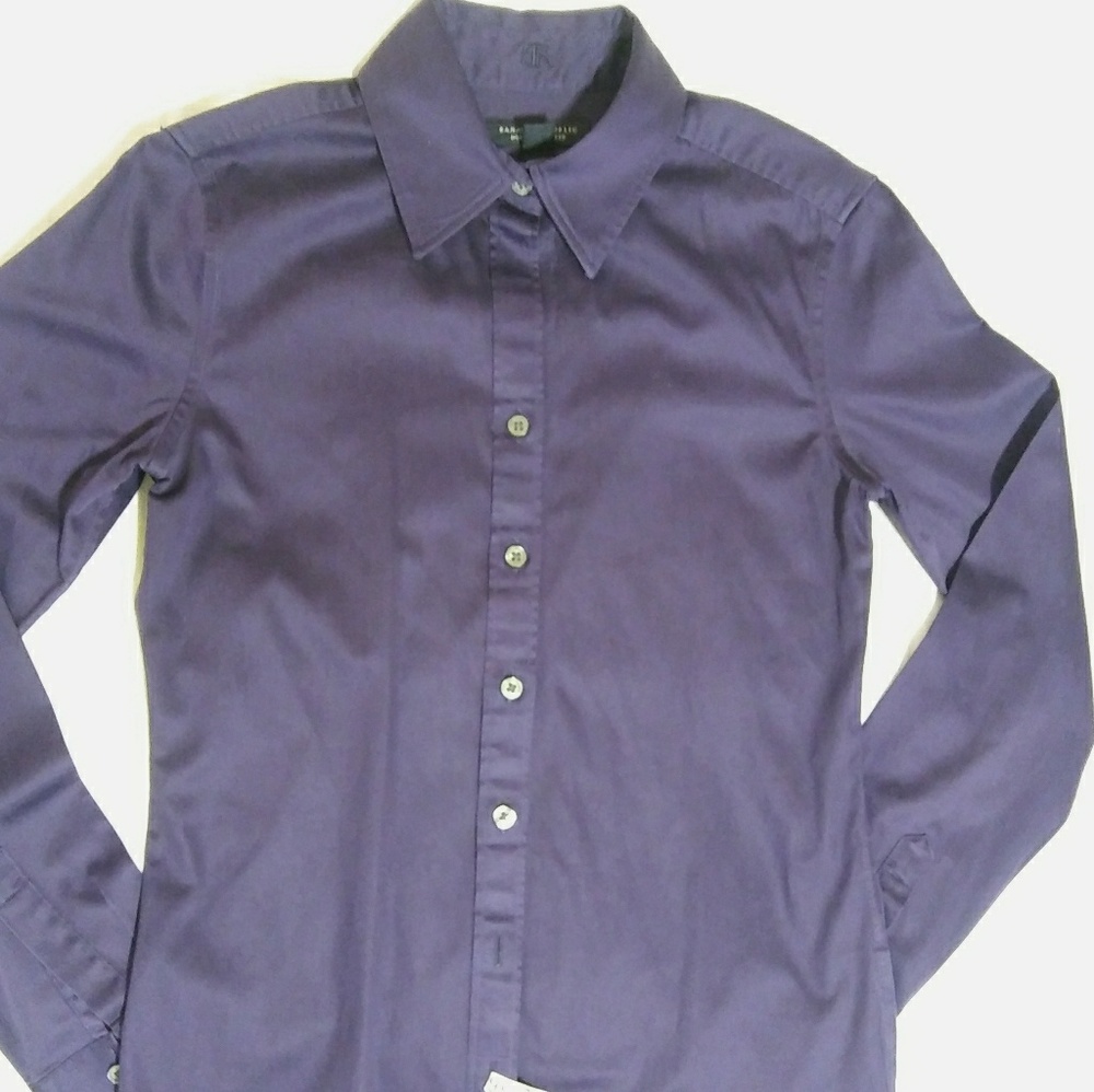Banana Republic purple button down